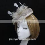 Wholesale Party/Races Sinamay Flower Fascinator Headband With Feather thumbnail-3
