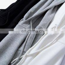 Custom Unisex Streetwear Oversized Plain Pullover Printing Sweatshirt Blank Embroidery 100% Cotton Fleece Hoodie thumbnail-2