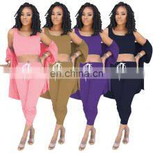 Customized Brand Fashion Spring and Autumn Fashion Long-sleeved 3-piece Leisure Sports Jogging Suit thumbnail-1