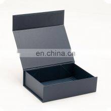 Small A6 Shallow Size Navy Blue Magnetic Flap Fold Flat Packed Present Box for Gifts thumbnail-2