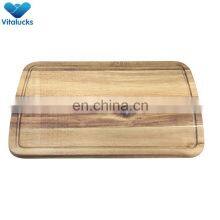 Custom Logo Kitchen Meat Chopping Board Cutting Boards With Holder Vegetable Fruits Wooden Chopping Blocks Customized Designs thumbnail-4