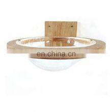 Wall-Mounted Wooden Acrylic Pet Bed Cat Space Capsule Bed thumbnail-2