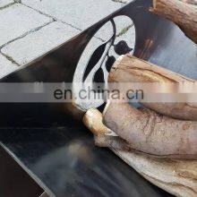 High Quality Corten Steel Outdoor Fire Pit Metal Fire Bowl BBQ Backyard Heater Fire Pit thumbnail-4