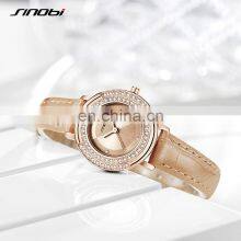 SINOBI Girls Leather Wristwatch S9841G Woman Gorgeous Watches OEM ODM Custom Logo Lady Watch Dazzling Hand Watch thumbnail-3