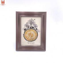 Wholesale PS Plastic Photo Frame Glossy Metallic Photo Frame Table Stand Photo Frame Home Decorative Picture Frame thumbnail-2