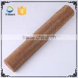 Hot Fix Crystal Bling Bling Fiberglass Jute Rhinestone Mesh Roll Quality Choice thumbnail-6