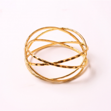 Alloy Napkin Holder Gold Hollowed Cross Napkin Ring For Party Feast Table Decoration thumbnail-3