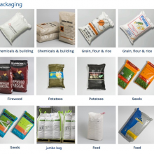 Sewn Bottom Kraft Paper Bag for 25kg Powder Product thumbnail-3