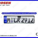 License Plate Frame Rearview Camera for Europe Cars, Water Proof Design