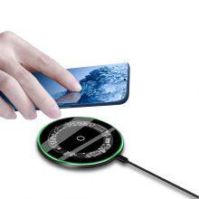 Transparent Desk Wireless Charger for Iphone Portable Charger 15W Samsung Fast Wireless Charging Universal Wireless Chargers thumbnail-1