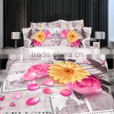 china reasonable price 133x72 3D flower disperse reactive printing bedding set