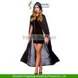 Halloween Horror Cape Cloak Hood Pagan Full Length Fancy Dress Costume 52" 132CM thumbnail-2