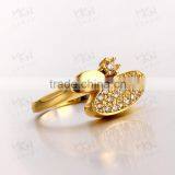 Fashion Jewelry Accessories 18k Gold Engagement Wedding Ring thumbnail-6