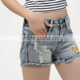 Newest Maxi Denim Shorts Wholesale Ladies Short Jeans Loose Summer Woman Short Pants thumbnail-5