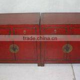 Antique Vintage Furniture/red Sideboard thumbnail-1