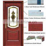 Hot Sale Factory Price Glass Insert Solid Timber Door For Interior thumbnail-2