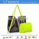Wholesale Promotional Eco-friendly Clear PVC Waterproof Shopping Bag Beach Bag Supplier's Choice thumbnail-2