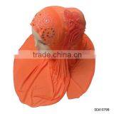 2014 Latest Design Website Hot Fix Rehinestone Scarf, Coral Scarf, Silk Flower Design Scarf thumbnail-1