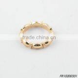 Gold Elastic Adjustable Bamboo Ring thumbnail-1
