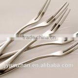 Factory sell Stainless fruit fork with plain handle and nice design