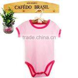 100% Cotton Soft Plain Girl Baby Romper Clothies With Long/short Sleeve thumbnail-2