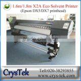 CRYSTEK High Speed X2A 1.6m Eco Solvent Printer With Two DX7 Heads