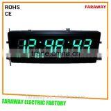 3" Green Led Decorative Wall Clock