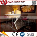 China supplier excellent quality bended wine bar counter set