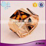 Fashion Jewelry 2016 Geometric Zinc Alloy Rose Gold Plated Leopard Bangle Bracelet thumbnail-1