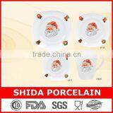 20PCS ROUND SHAPE PORCELAIN DINNER SET WITH CHRISTMAS DESIGN