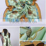 Fashion Factory Direct Custom Screen Printed Silk Scarf Quality Choice thumbnail-4
