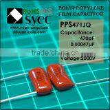 Taiwan 471J 2KV Polypropylene Film Capacitor High Voltage Capacitor thumbnail-3
