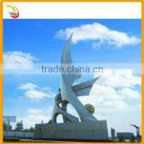 Urban Decoration Metal Boat Sculpture Stainless Steel Outdoor Sculpture thumbnail-1