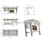 Modern Style Stainless Steel Outdoor Economic Bus Stop Station Design for Public Construction thumbnail-1