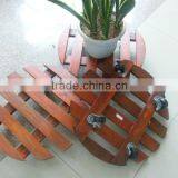 Wooden Flower Pot Trolley