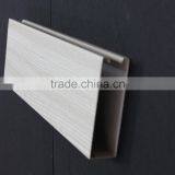 Good Hardness Wood Grain Suspended Metal Strip Ceiling Aluminum Square Tube Screen Ceiling Tiles thumbnail-1