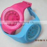 Chrysanthemum Dial Fashion Sport Silicone Rubber Quartz Sport Wristband Watch thumbnail-4