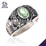 Customized wholesale silver military wedding rings