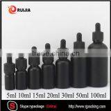 30ml Matte Frosted White Black Red Glass Dropper Bottle 1oz Square Shape thumbnail-3
