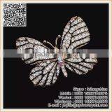 Promotion Price Girl Dess Decorative Best Beautiful Crystal Butterfly Brooch thumbnail-1