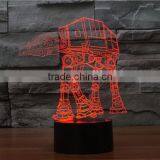 3D Optical Night Light Dog Carrier 7 RGB Light Colors 10 LEDs AA Battery or DC 5V Mixed Lot thumbnail-4