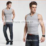 Brand Super Cotton Soft Stretchable Sleeveless t Shirt Blank Fitness 100 Cotton Men Tank Top thumbnail-3