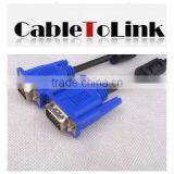 6FT SVGA 15 PIN Male To Male SUPER VGA Monitor Extension Cord Cable Blue