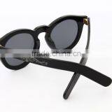 Black Custom Round Mirror Sunglasses thumbnail-4
