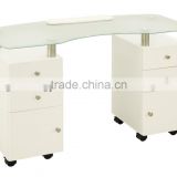 glass nail table for salon M715