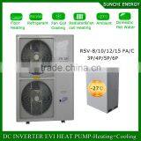 EN14825 ErP TUV CE air to water heat pump