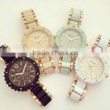 2016 Fashion Women Bezel Geneva Platinum Watch Japan Movt Water Resistant thumbnail-1