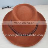 fashion hard cowboy hat with rope