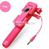 3.5MM Audio Cable Take Pole Selfie Stick - Self-portrait Monopod With Cell Phone Clamp - Extendable Selfie Stick Monopad thumbnail-4