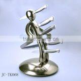 Hollow Handle Printing Knife Set With People Shape Block